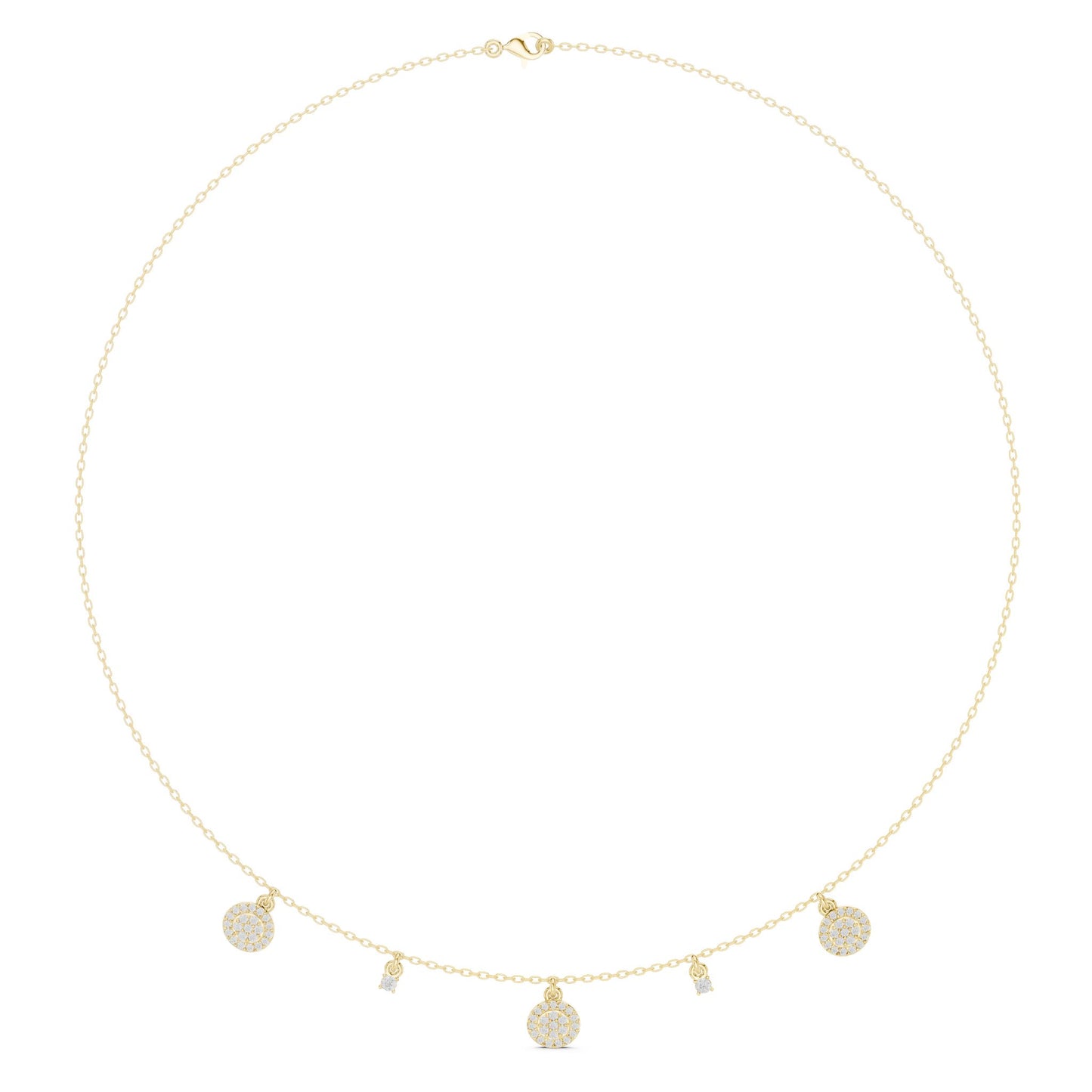 Round Lab Grown Diamond Pendant