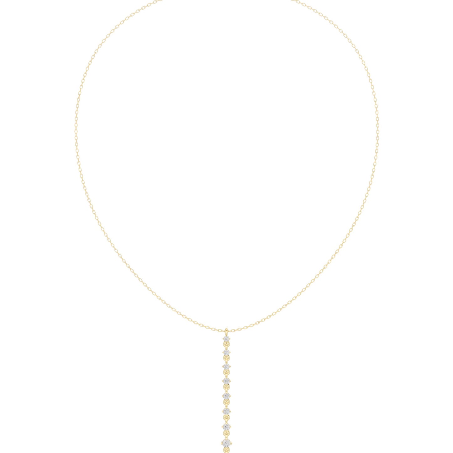 Round Lab Grown Diamond Pendant