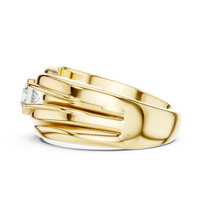 Men's Round Lab Grown Diamond Ring