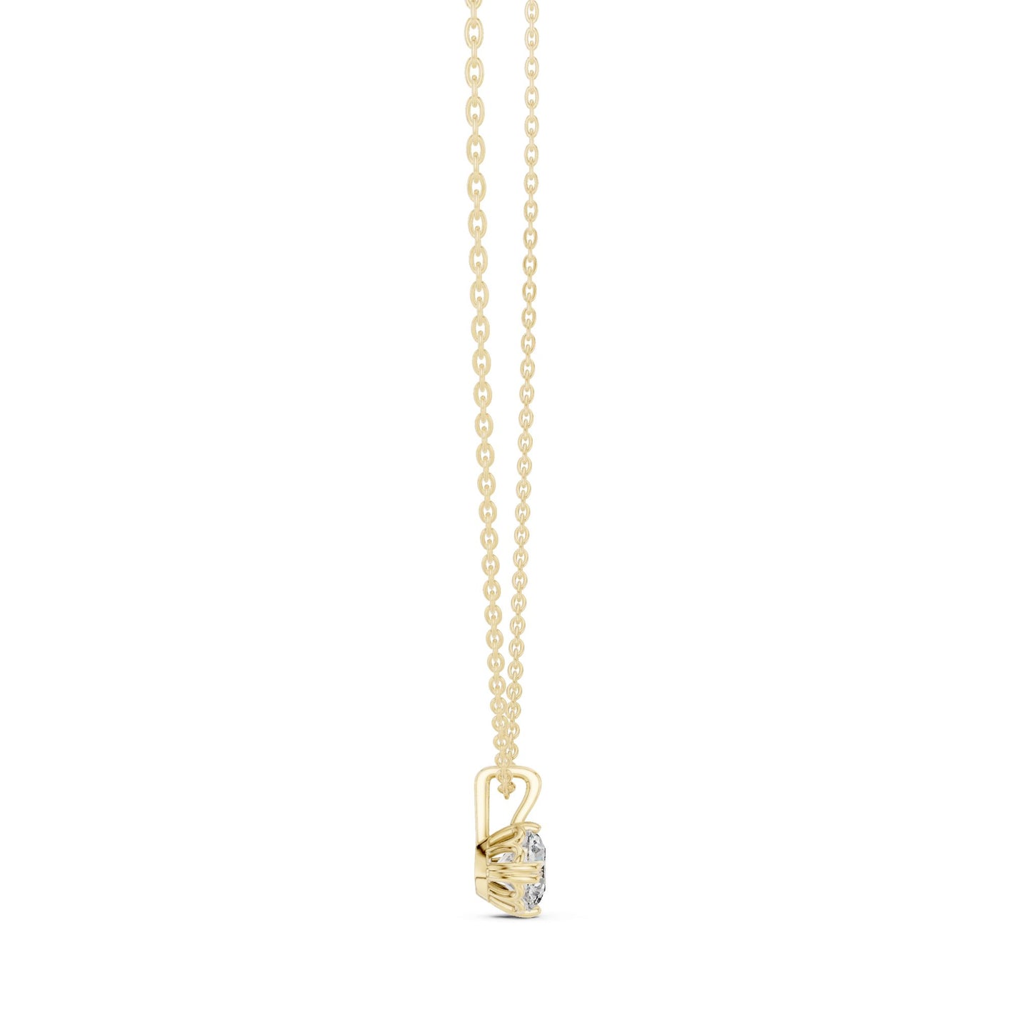 Round Lab Grown Diamond Pendant