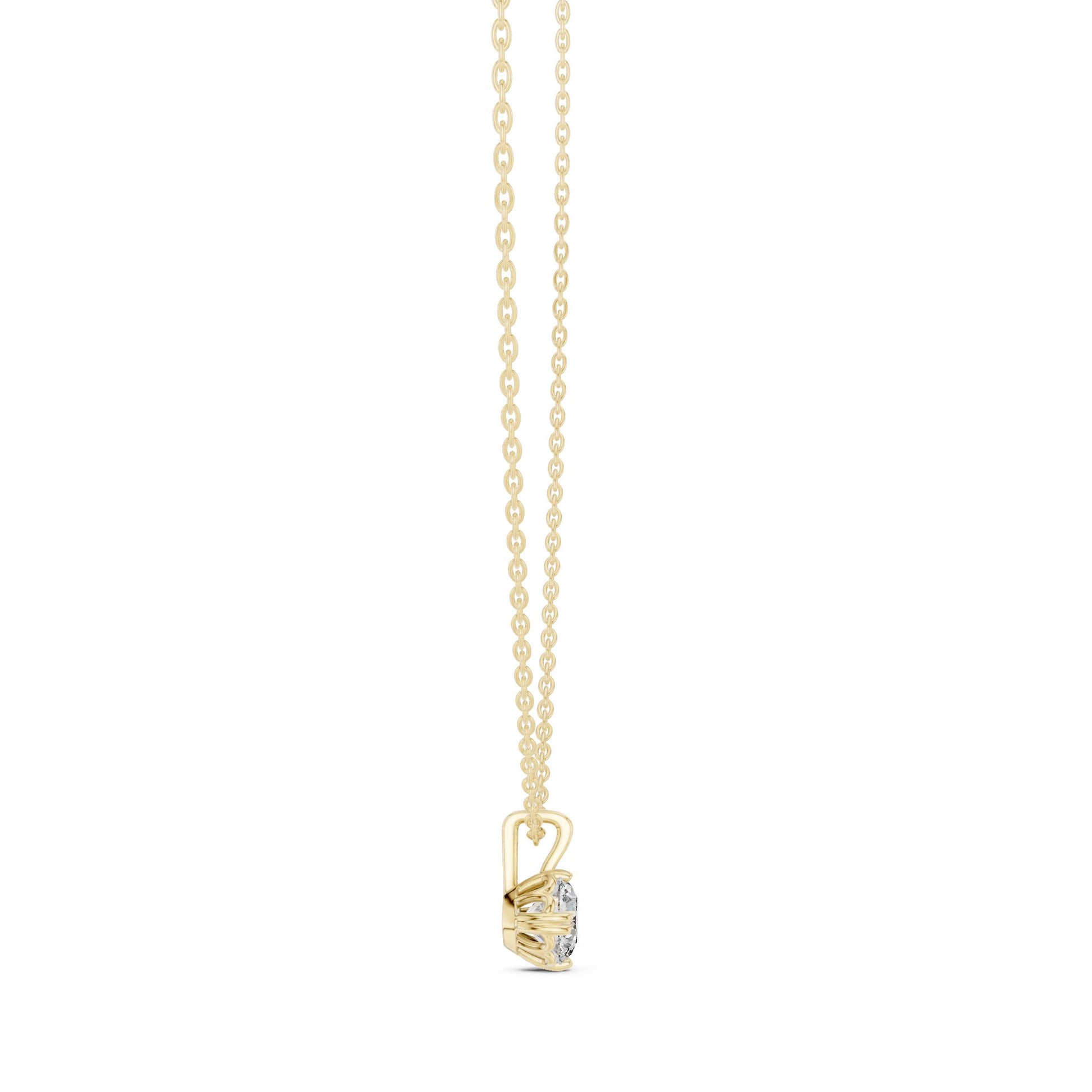 Round Lab Grown Diamond Pendant