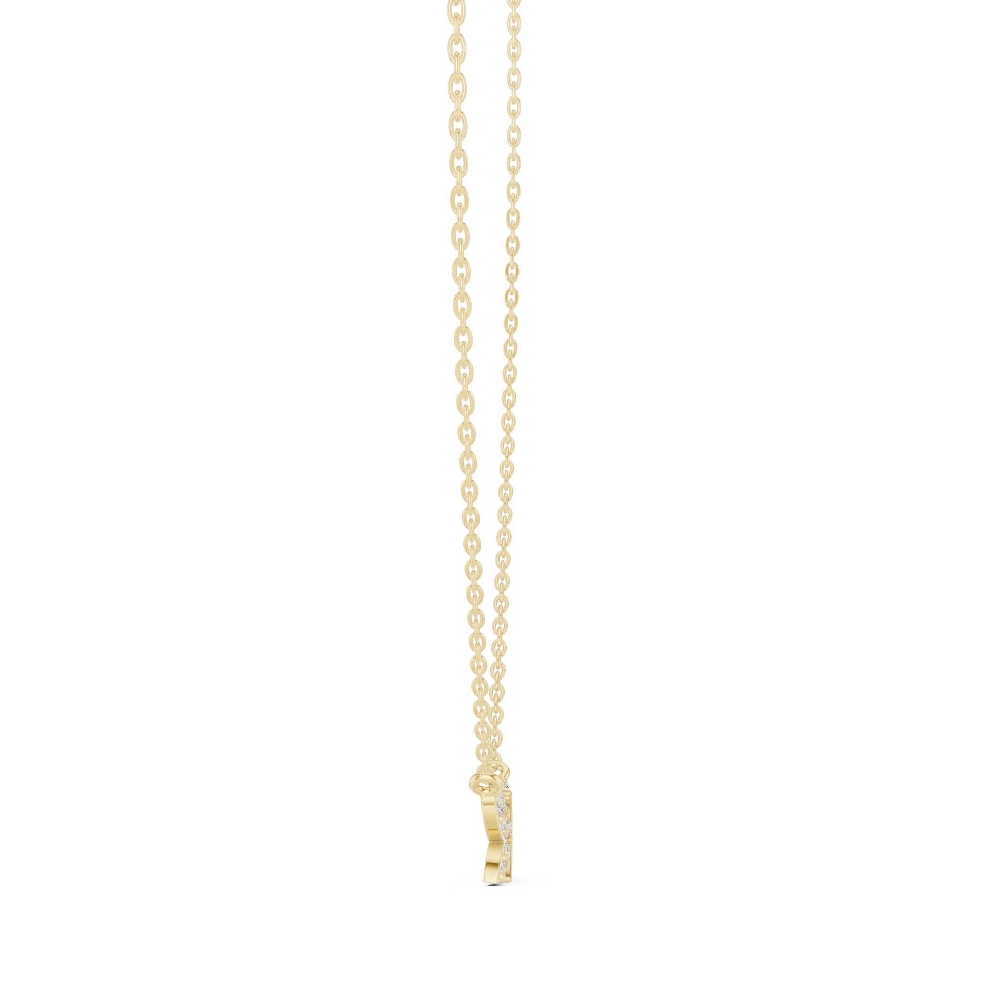 Round Lab Grown Diamond Pendant
