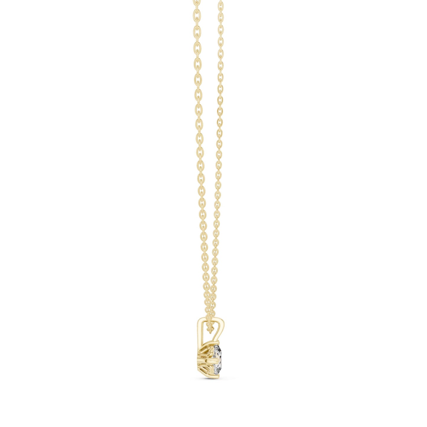 Round Lab Grown Diamond Pendant