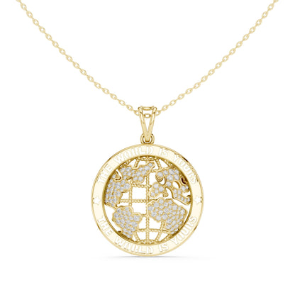 Round Lab Grown Diamond Pendant