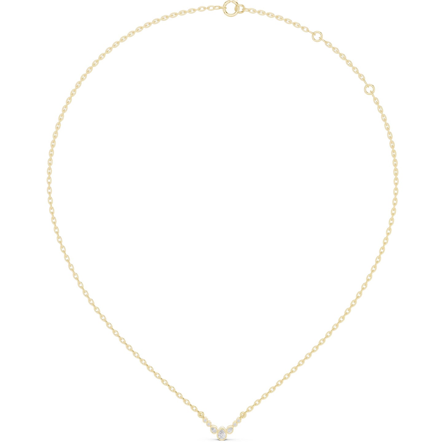 Round Lab Grown Diamond Pendant