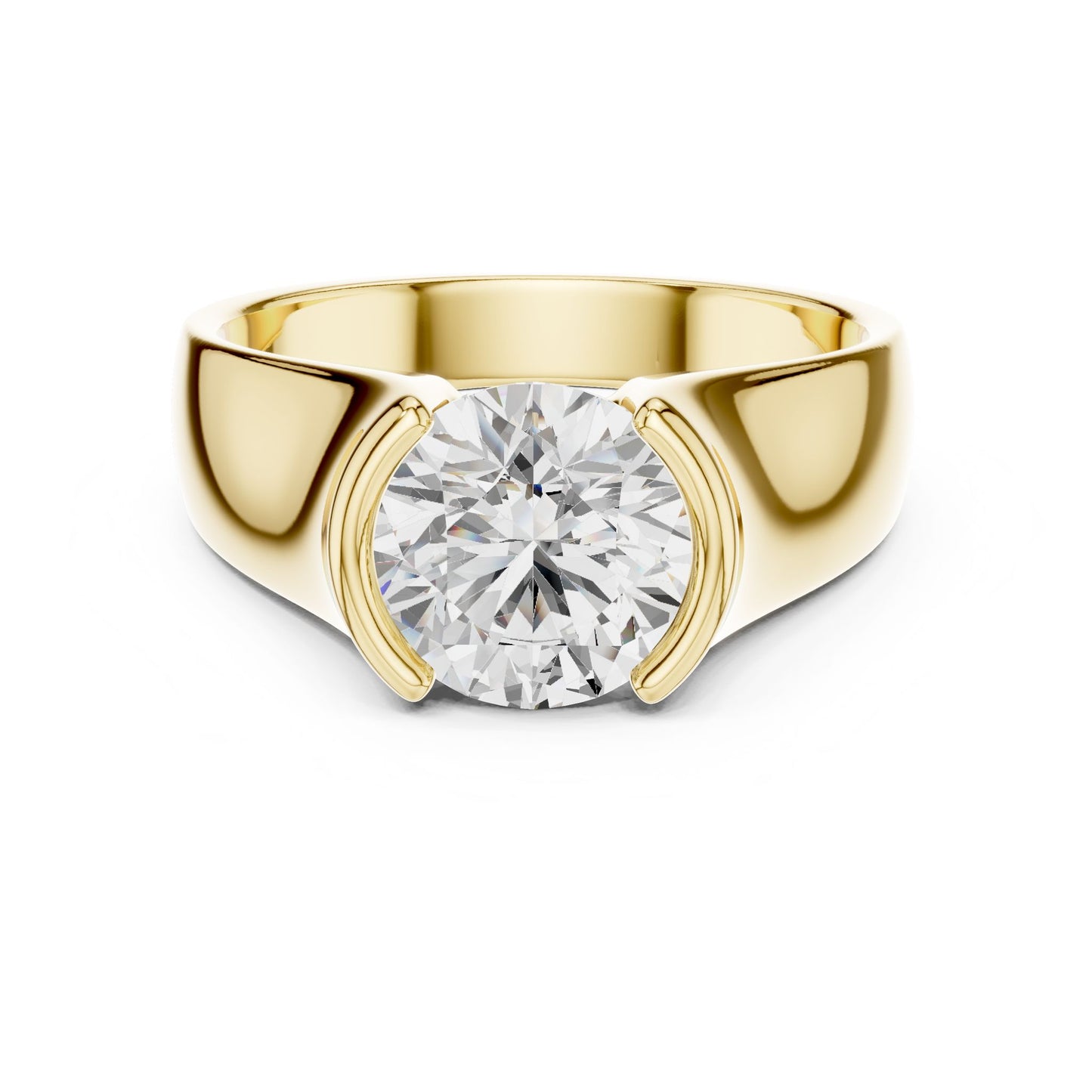 Men's Round Lab Grown Diamond Ring