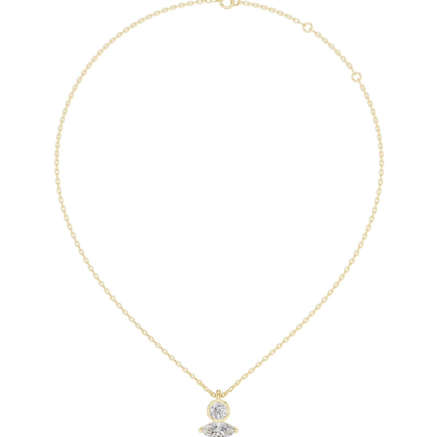 Round Lab Grown Diamond Pendant