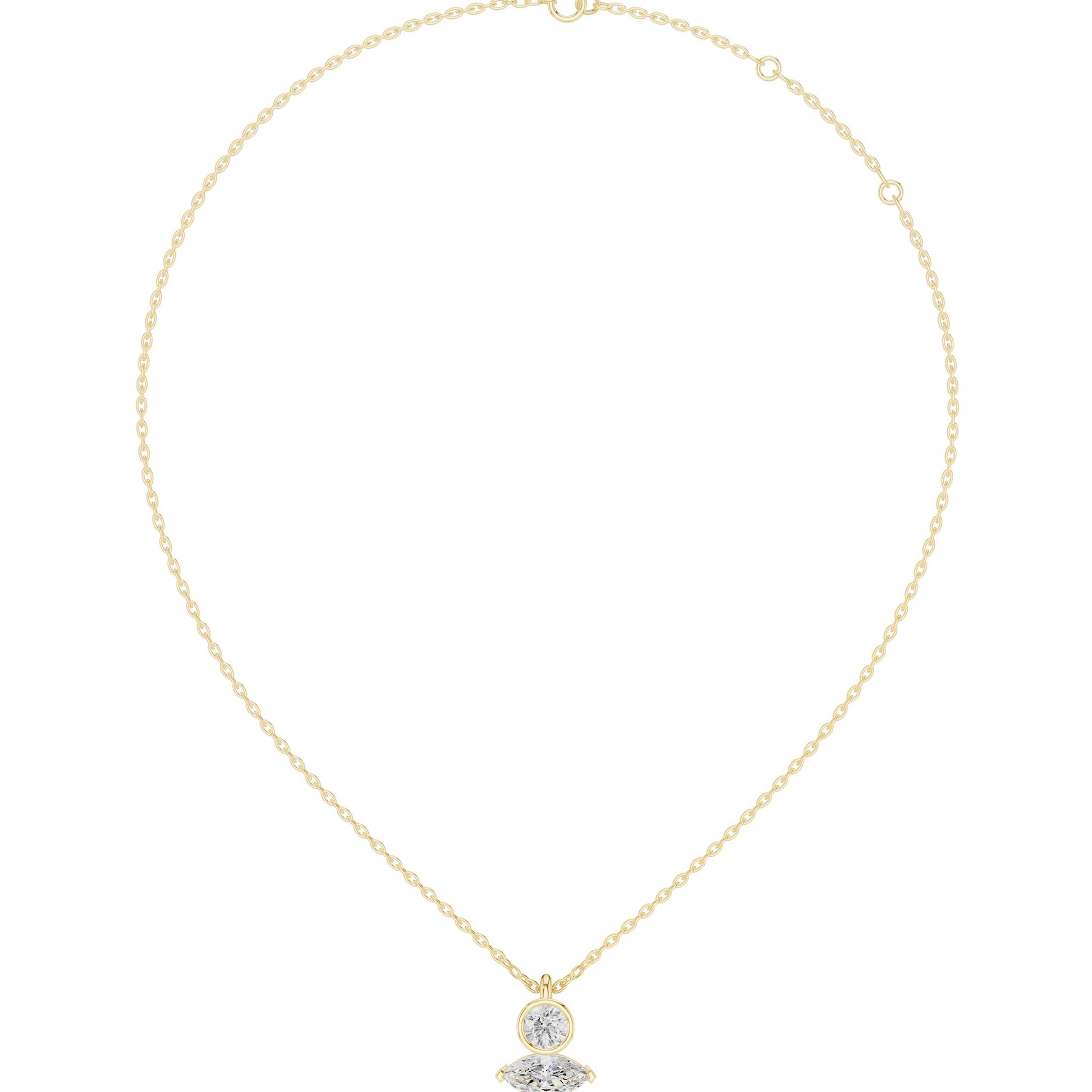 Round Lab Grown Diamond Pendant