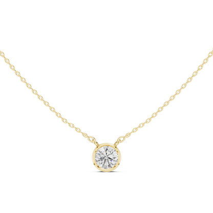 Round Lab Grown Diamond Pendant