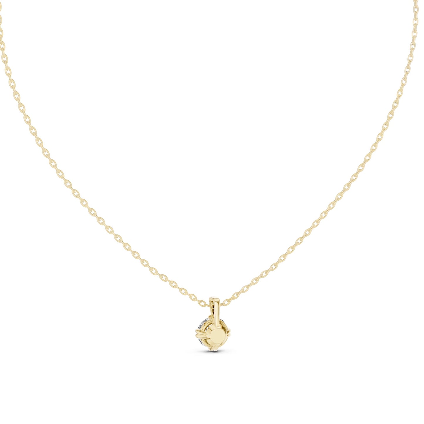 Round Lab Grown Diamond Pendant