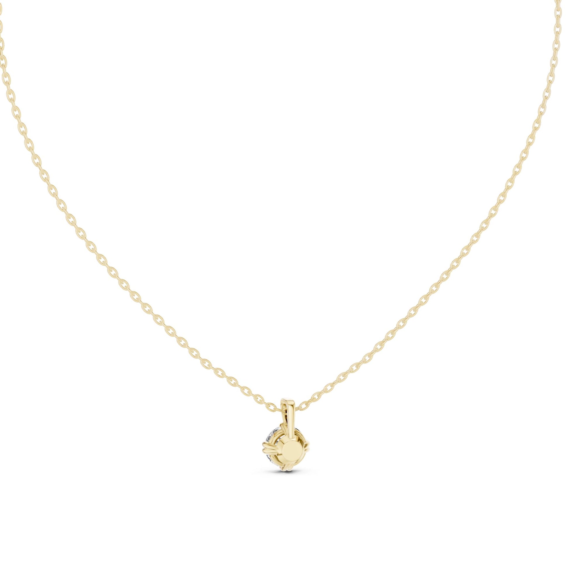 Round Lab Grown Diamond Pendant