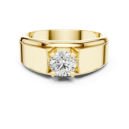 Men's Round Lab Grown Diamond Ring