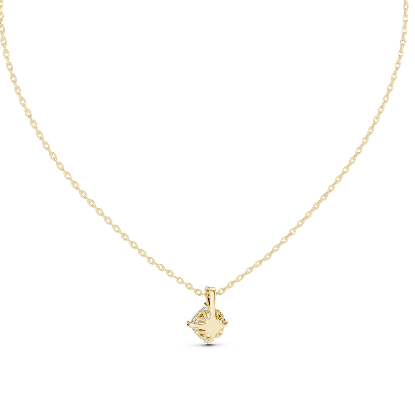 Round Lab Grown Diamond Pendant