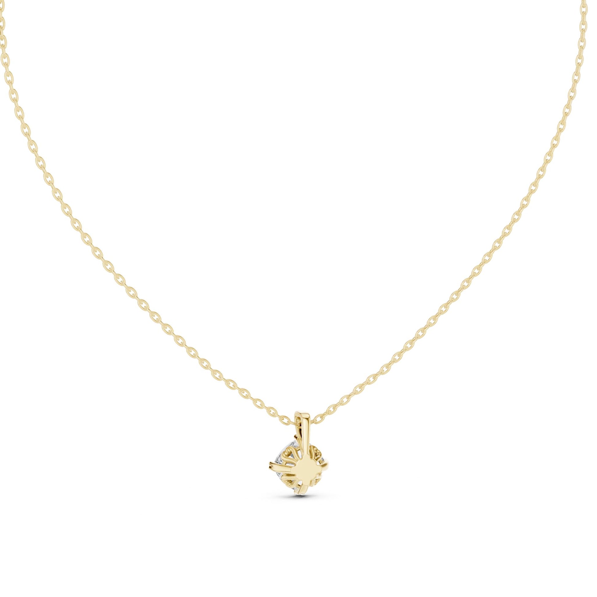 Round Lab Grown Diamond Pendant