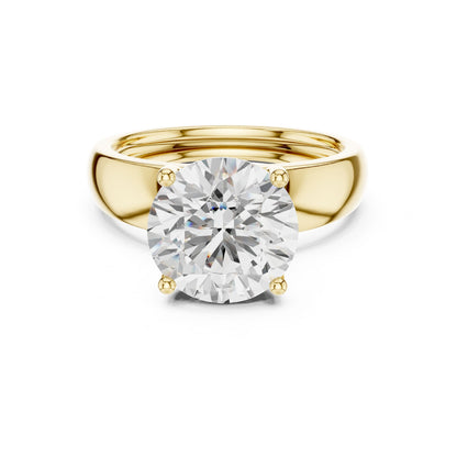 Round Lab Grown Diamond Solitaire Engagement Ring