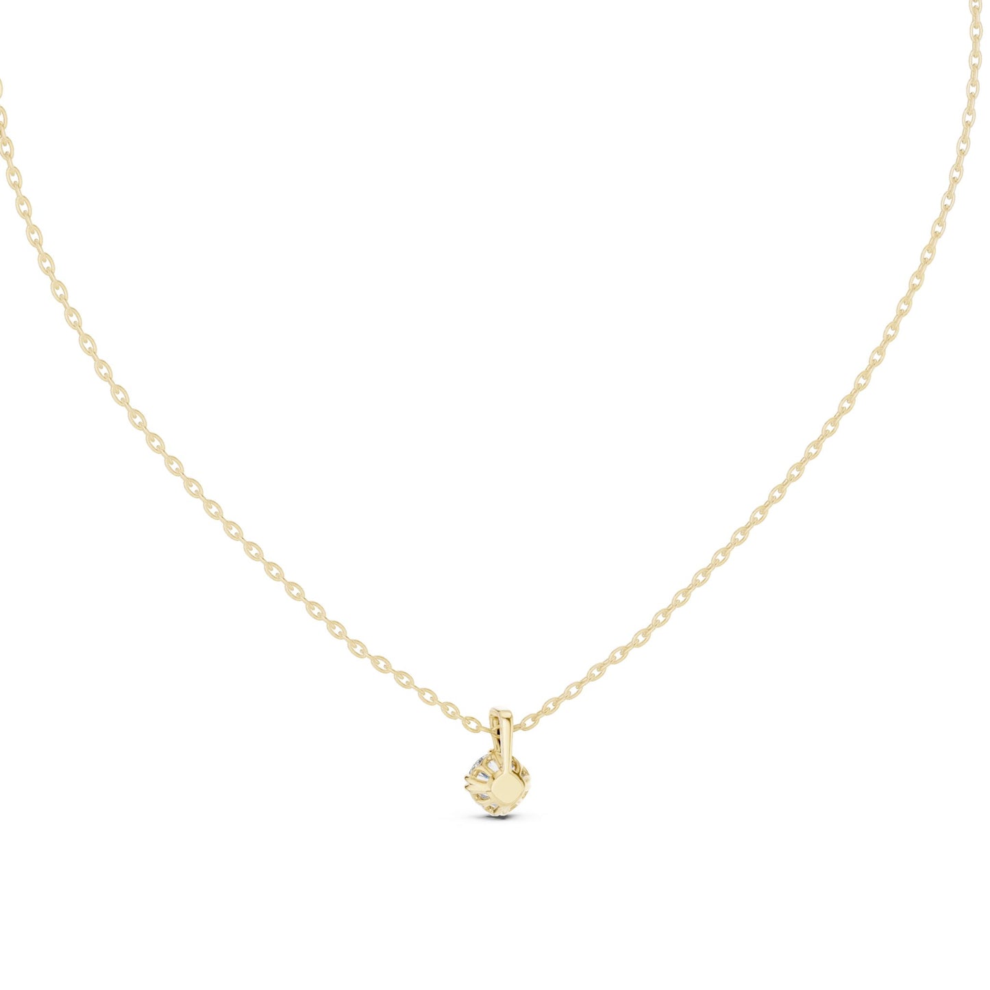 Round Lab Grown Diamond Pendant