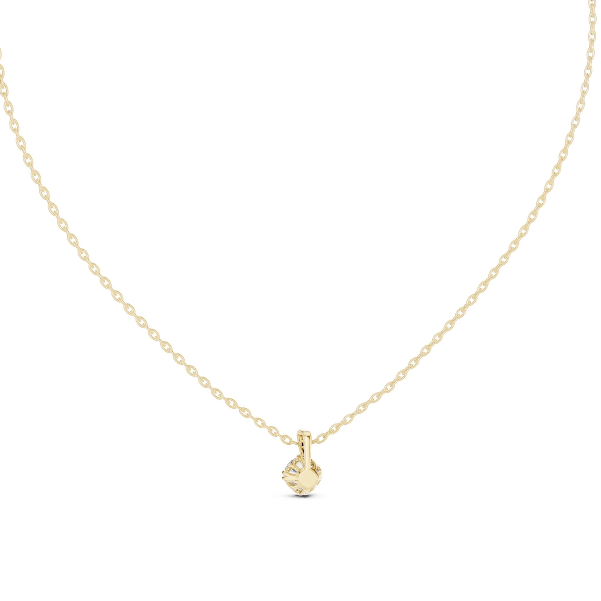 Round Lab Grown Diamond Pendant