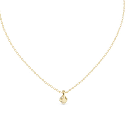 Round Lab Grown Diamond Pendant