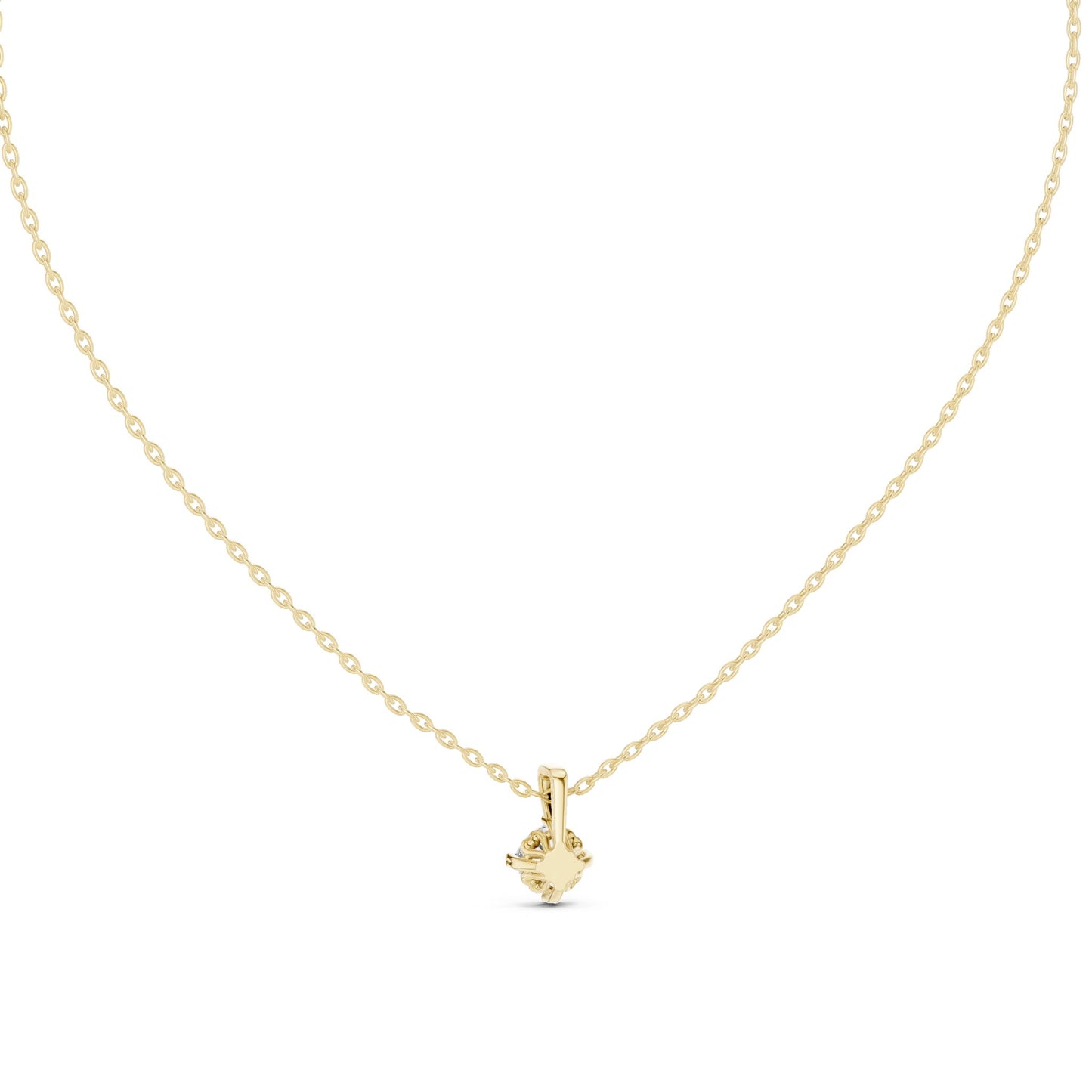 Round Lab Grown Diamond Pendant