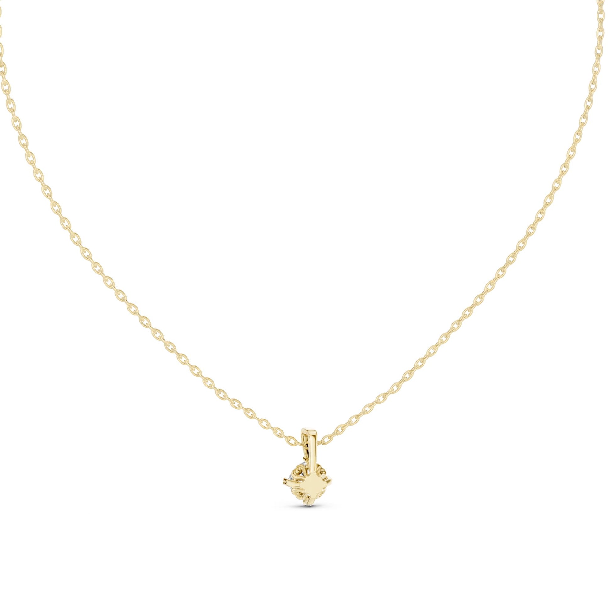 Round Lab Grown Diamond Pendant