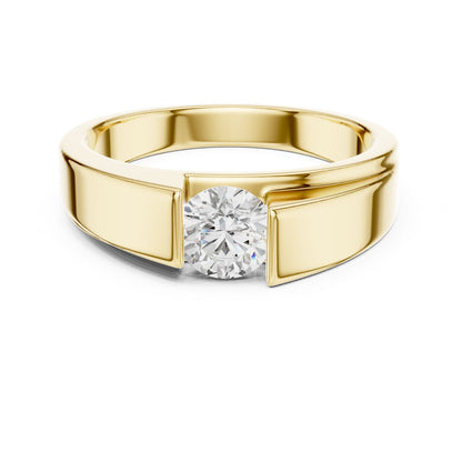 Men's Round Lab Grown Diamond Ring