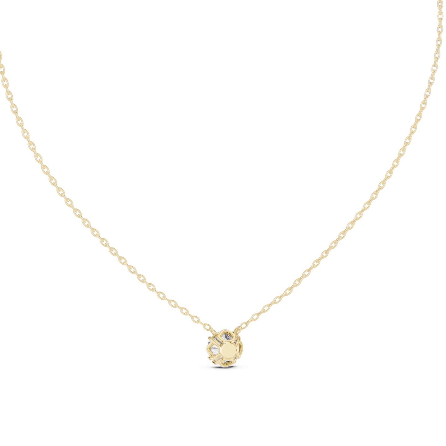 Round Lab Grown Diamond Pendant