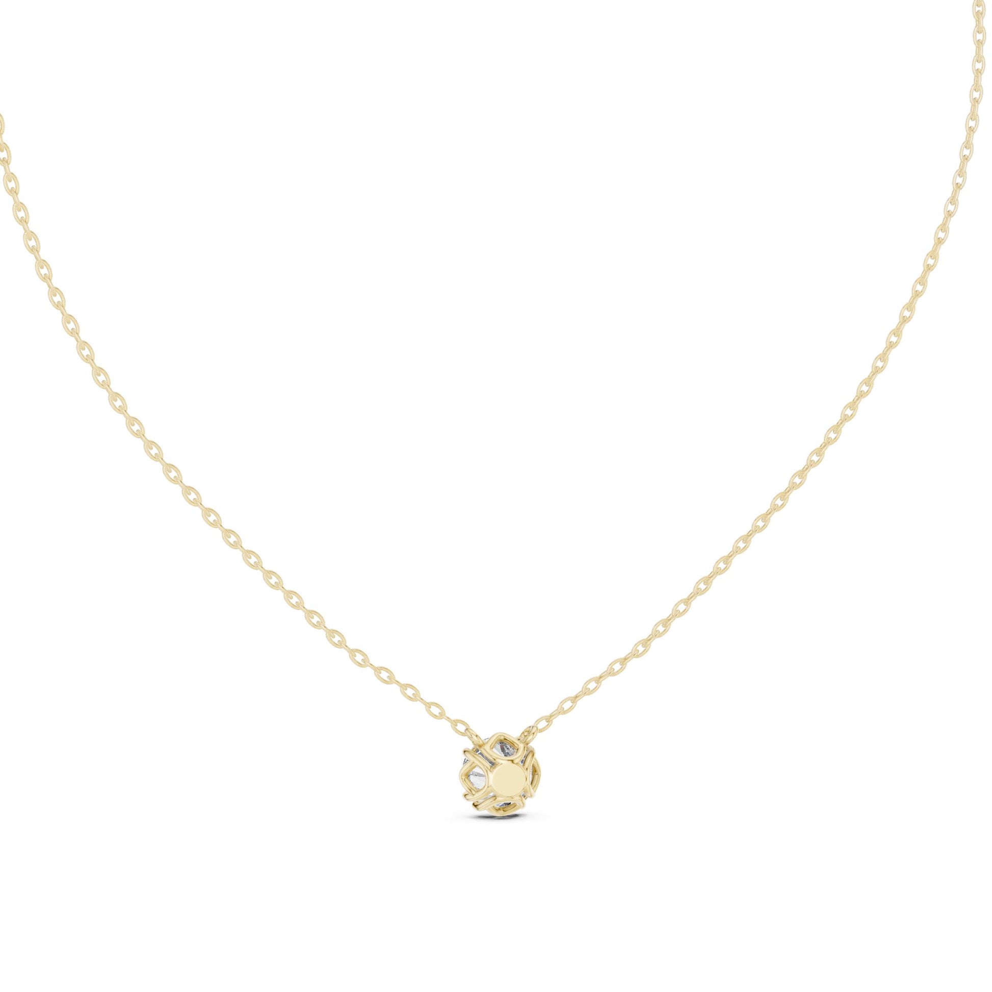 Round Lab Grown Diamond Pendant
