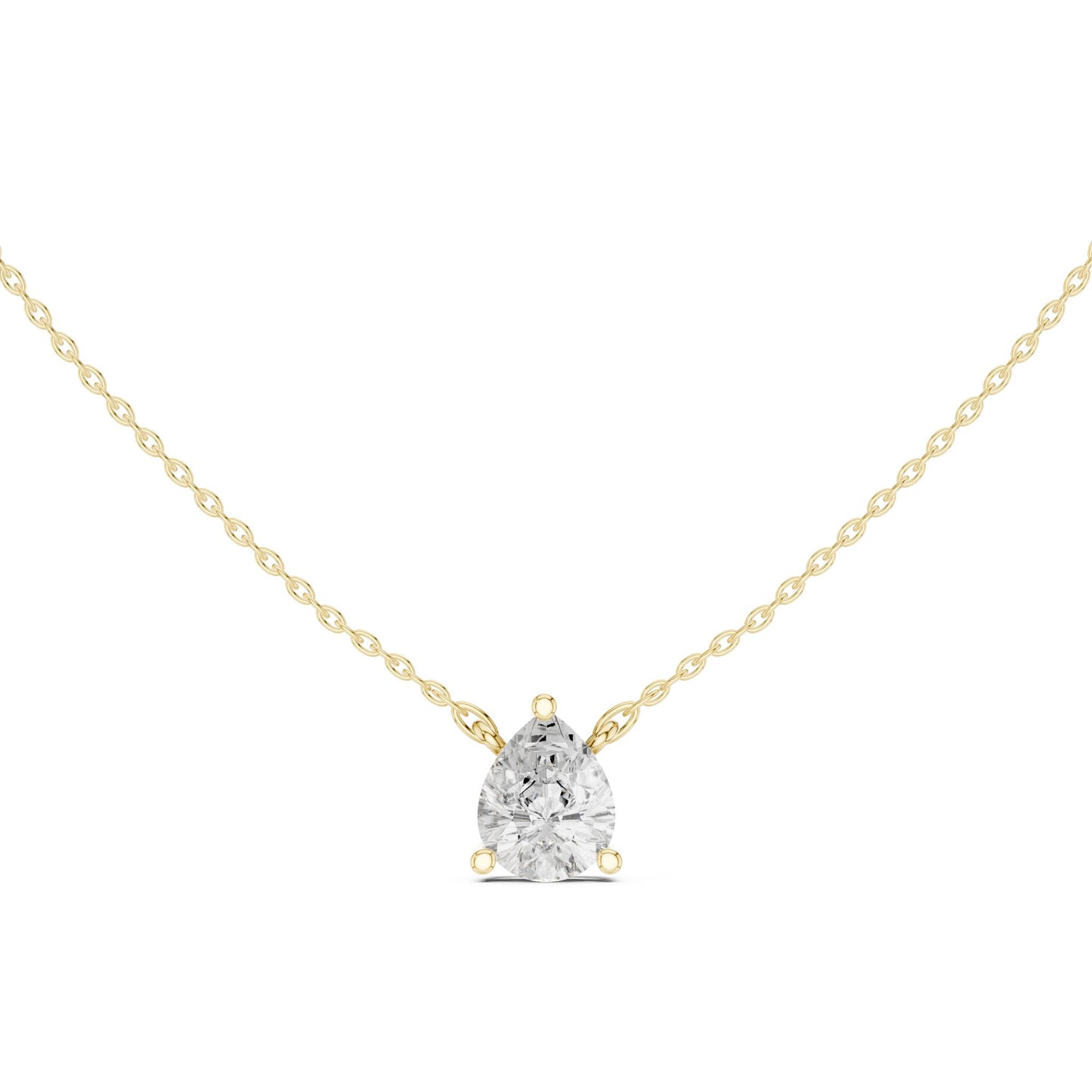 Round Lab Grown Diamond Pendant