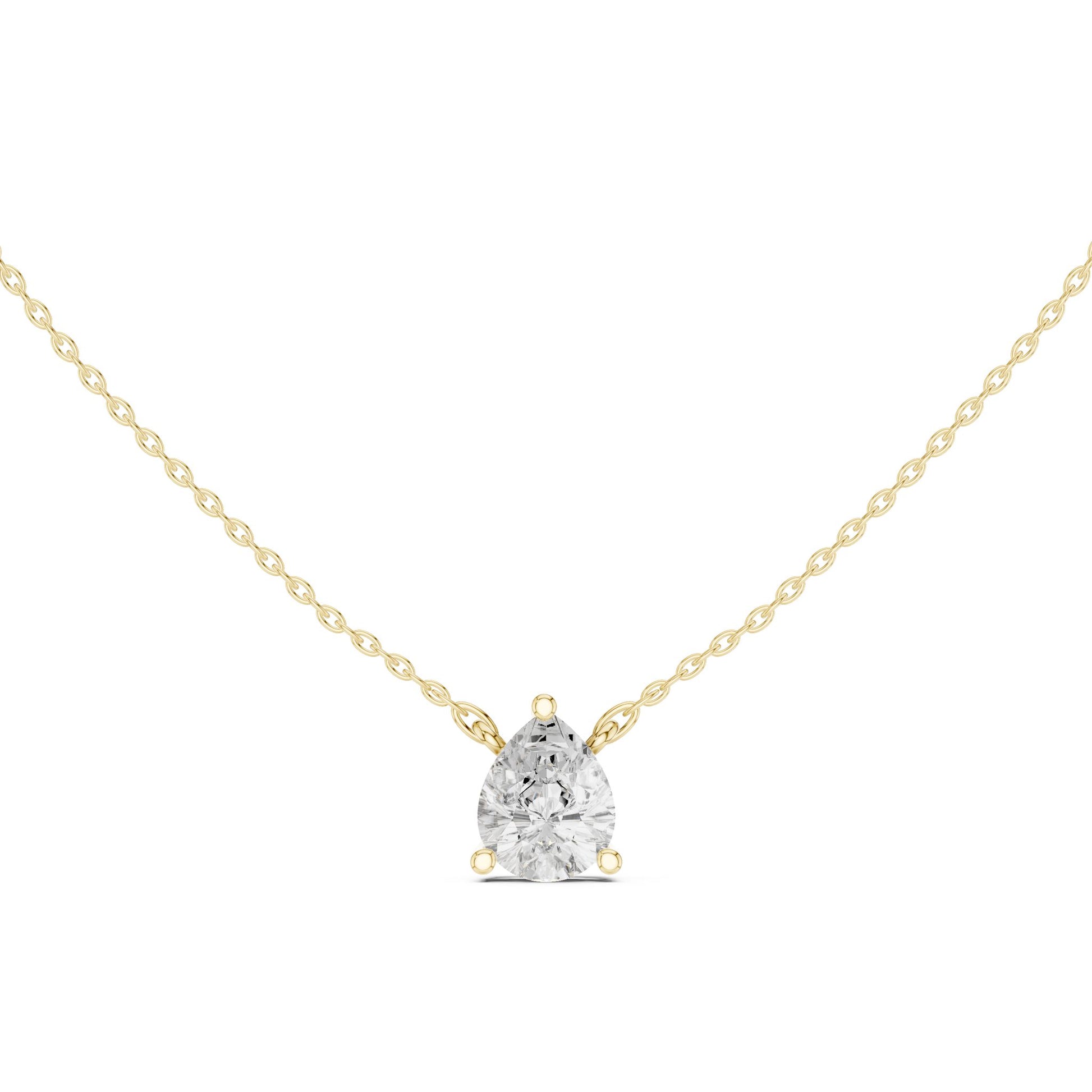 Round Lab Grown Diamond Pendant