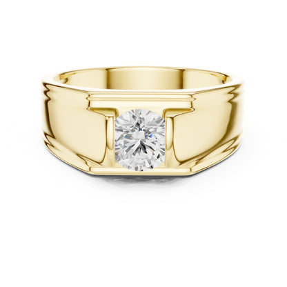 Men's Round Lab Grown Diamond Ring