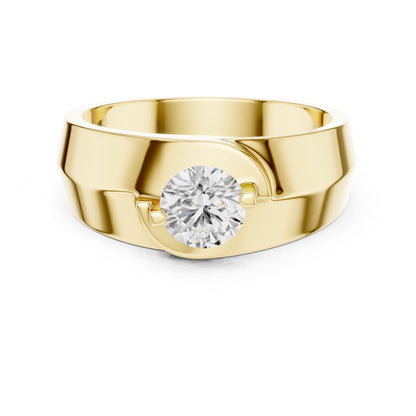 Men's Round Lab Grown Diamond Ring
