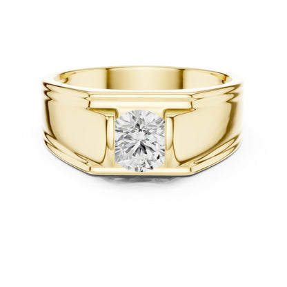 Men's Round Lab Grown Diamond Ring
