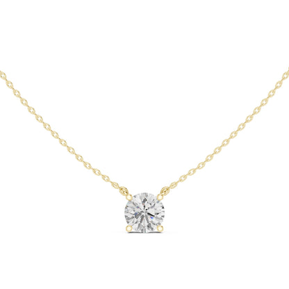 Round Lab Grown Diamond Pendant