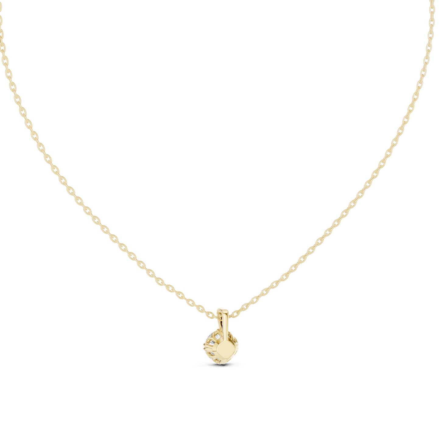 Round Lab Grown Diamond Pendant