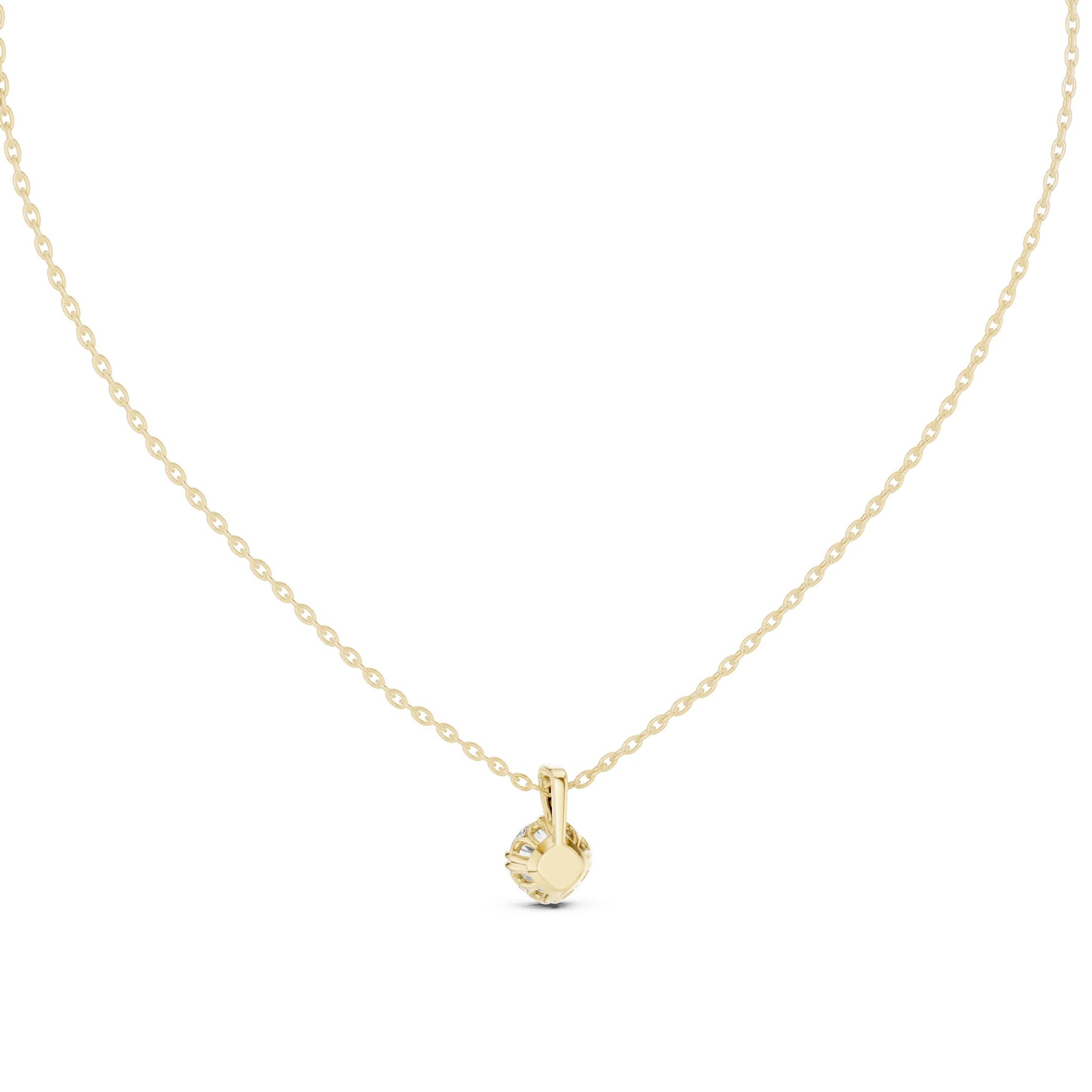 Round Lab Grown Diamond Pendant