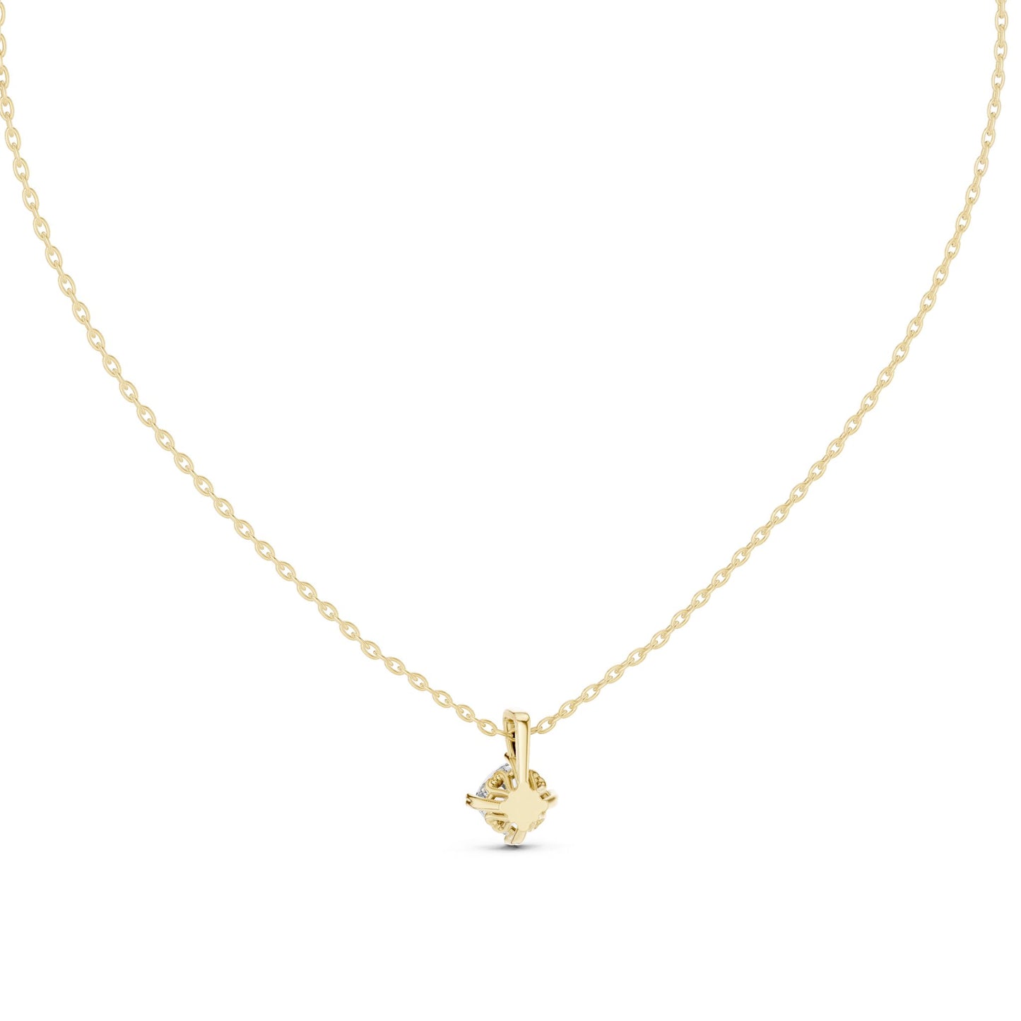 Round Lab Grown Diamond Pendant