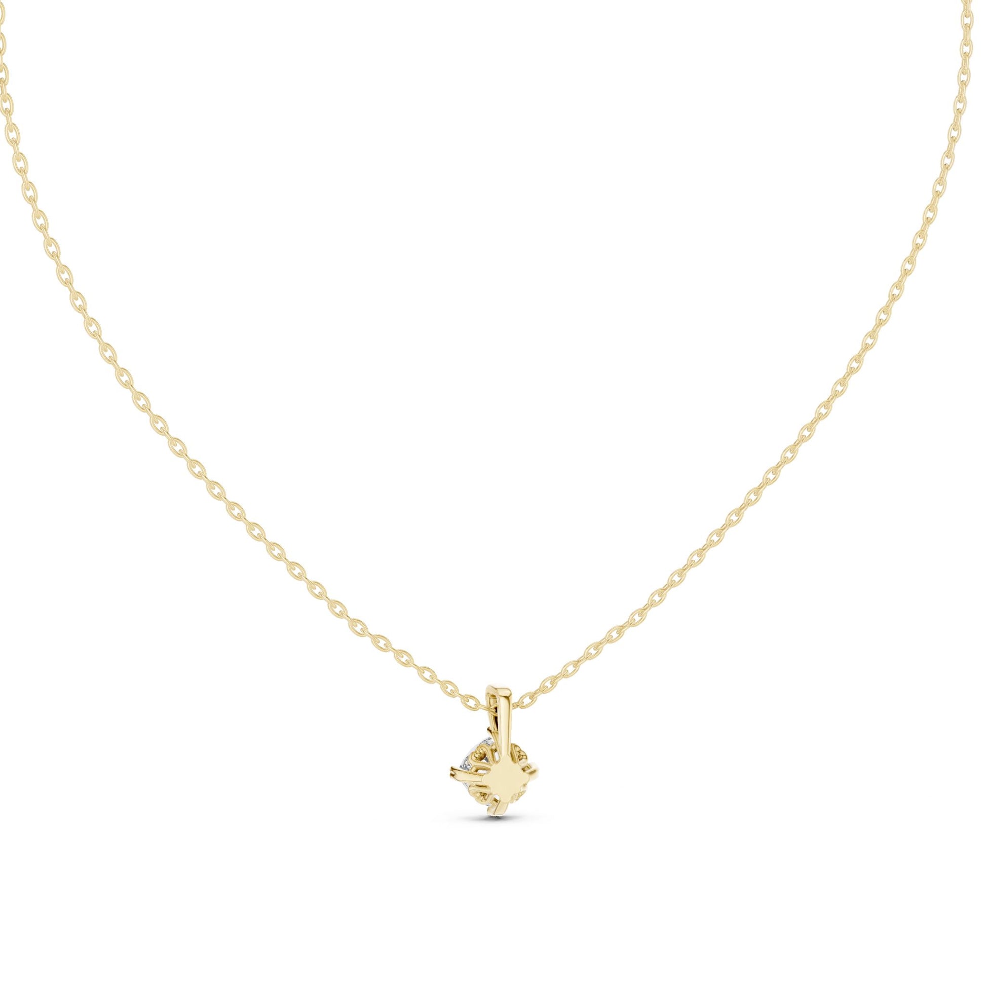 Round Lab Grown Diamond Pendant
