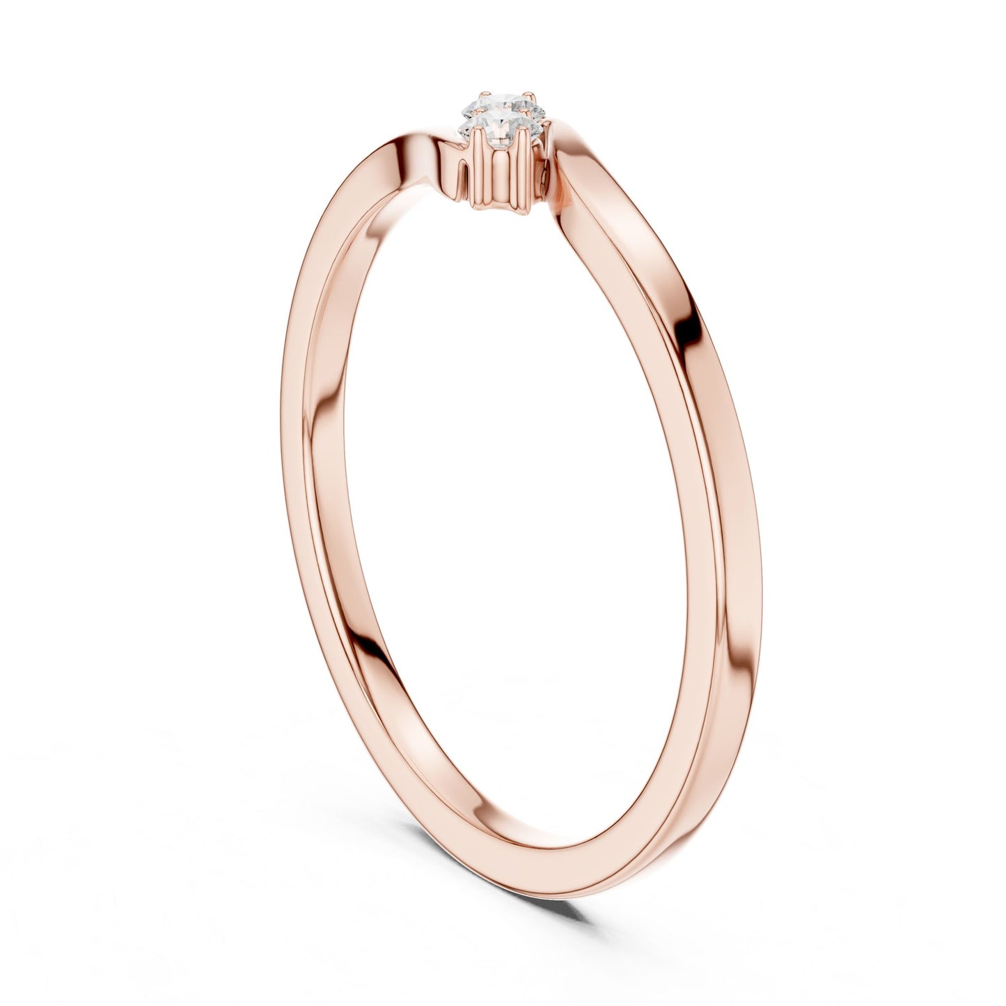 Women's Round Lab Grown Diamond Ring