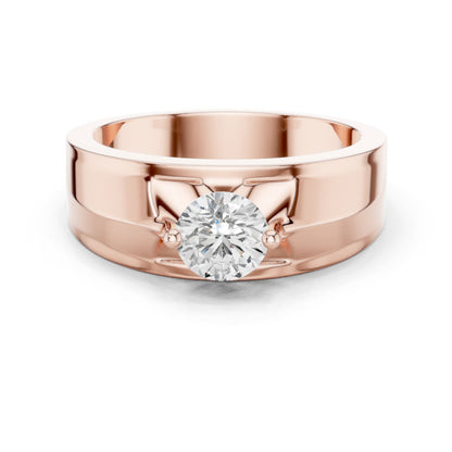 Men's Round Lab Grown Diamond Ring