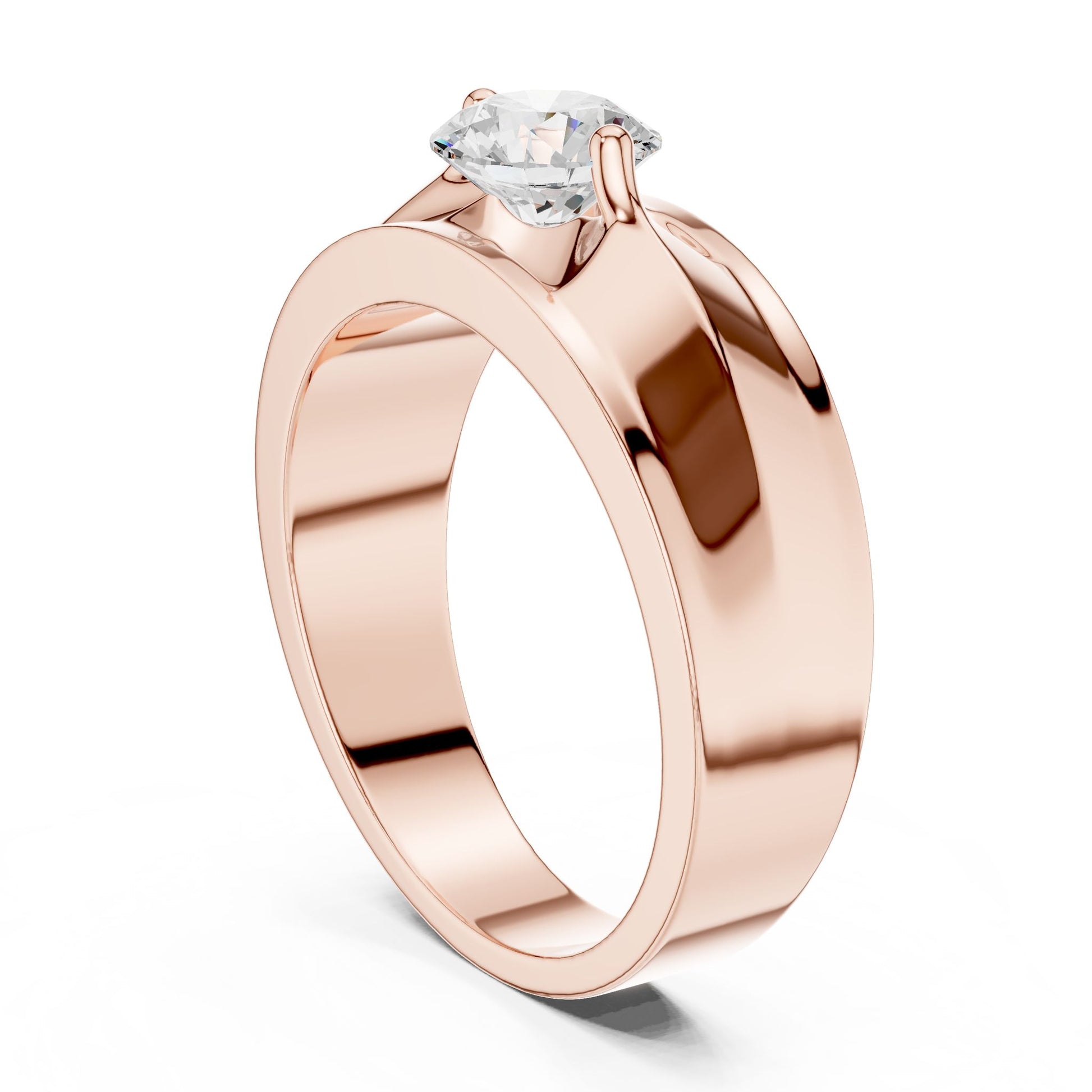 Men's Round Lab Grown Diamond Ring