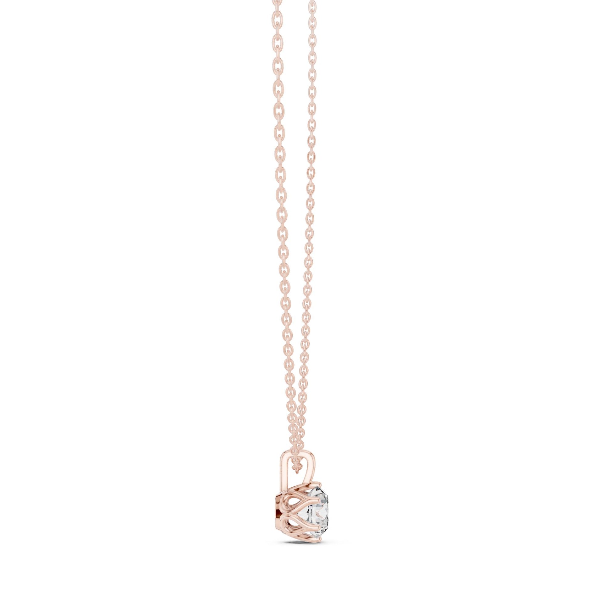 Round Lab Grown Diamond Pendant