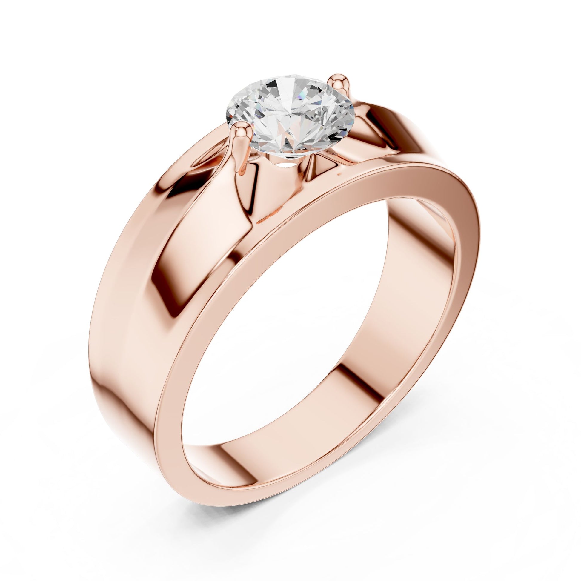 Men's Round Lab Grown Diamond Ring