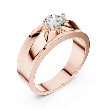 Men's Round Lab Grown Diamond Ring