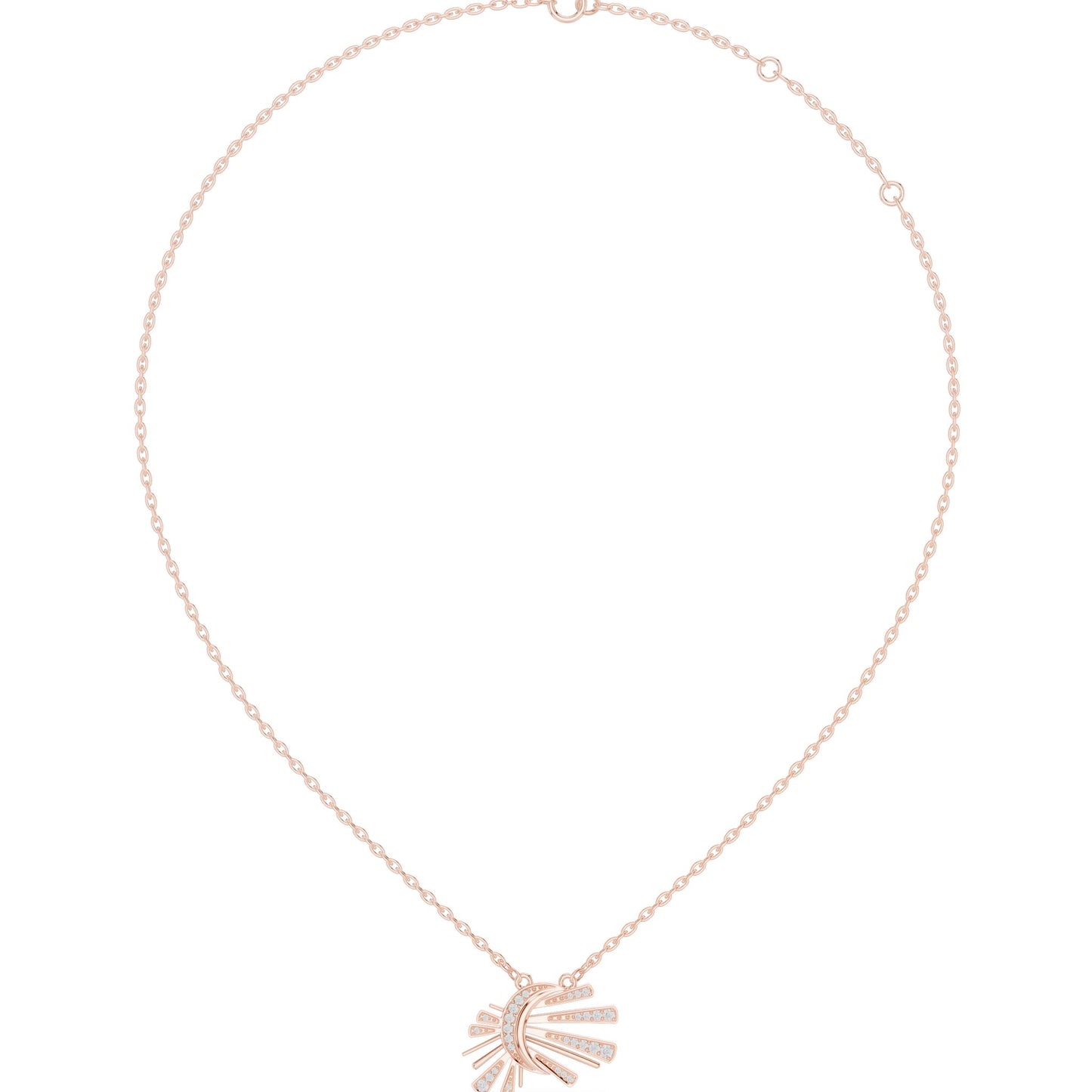 Round Lab Grown Diamond Pendant