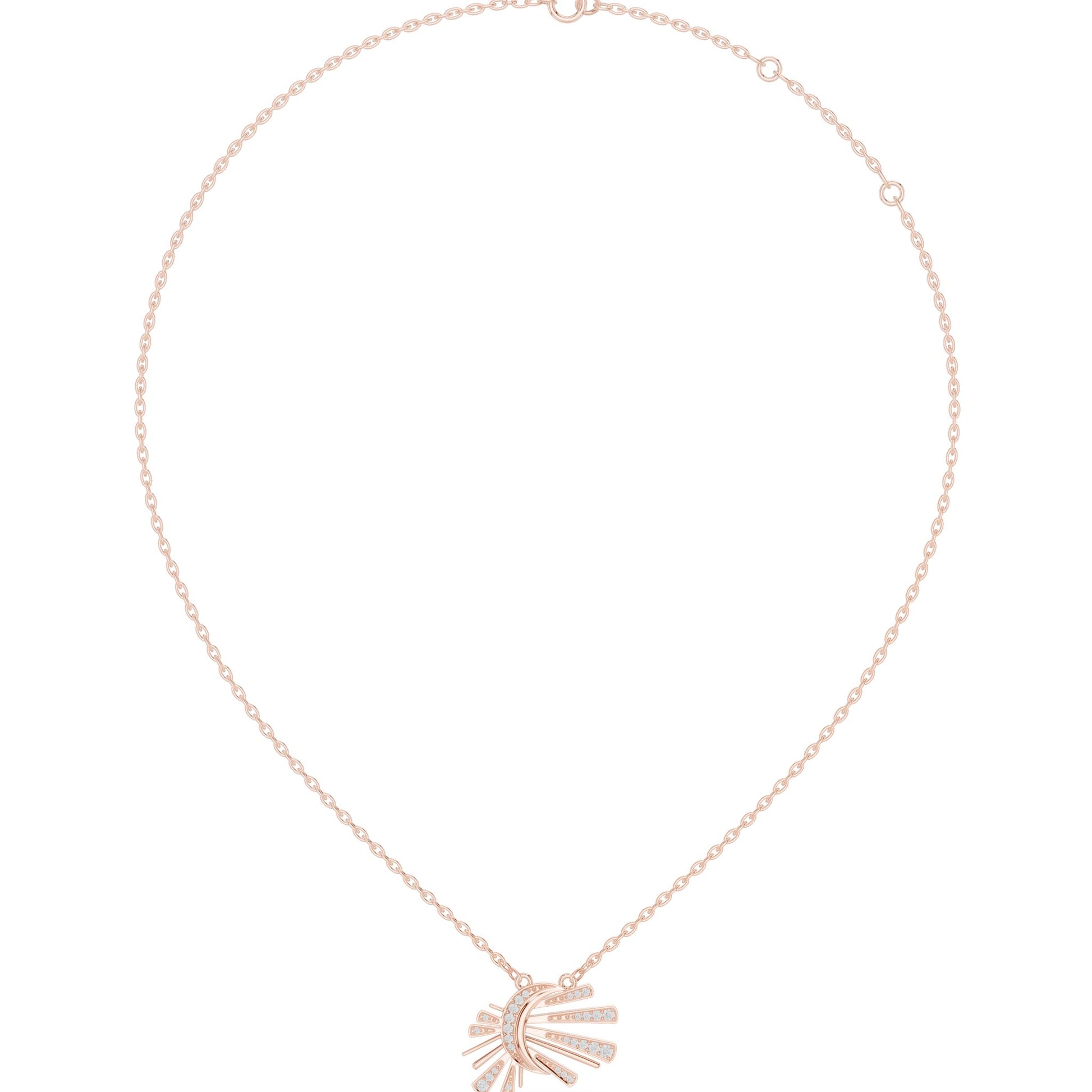 Round Lab Grown Diamond Pendant