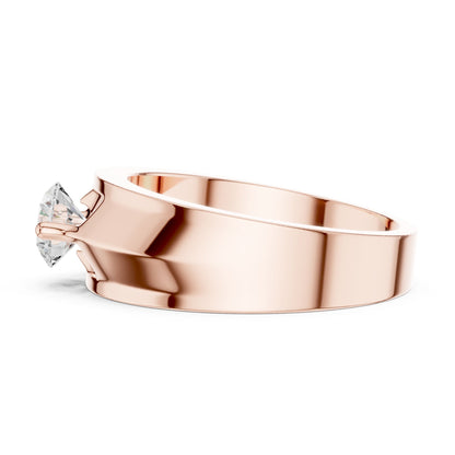 Men's Round Lab Grown Diamond Ring