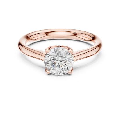 Round Lab Grown Diamond Solitaire Engagement Ring