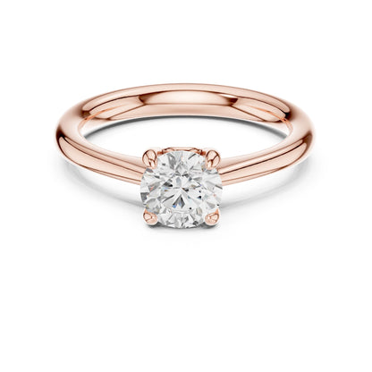 Round Lab Grown Diamond Solitaire Engagement Ring