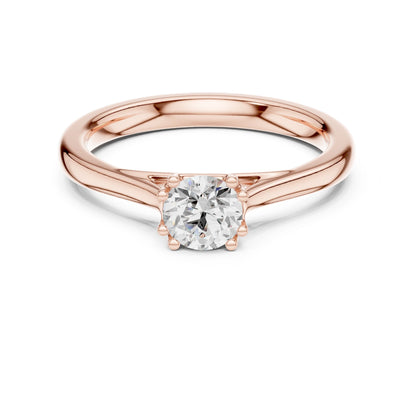 Round Lab Grown Diamond Solitaire Engagement Ring