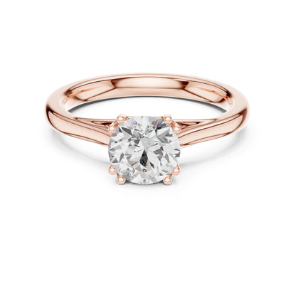 Round Lab Grown Diamond Solitaire Engagement Ring